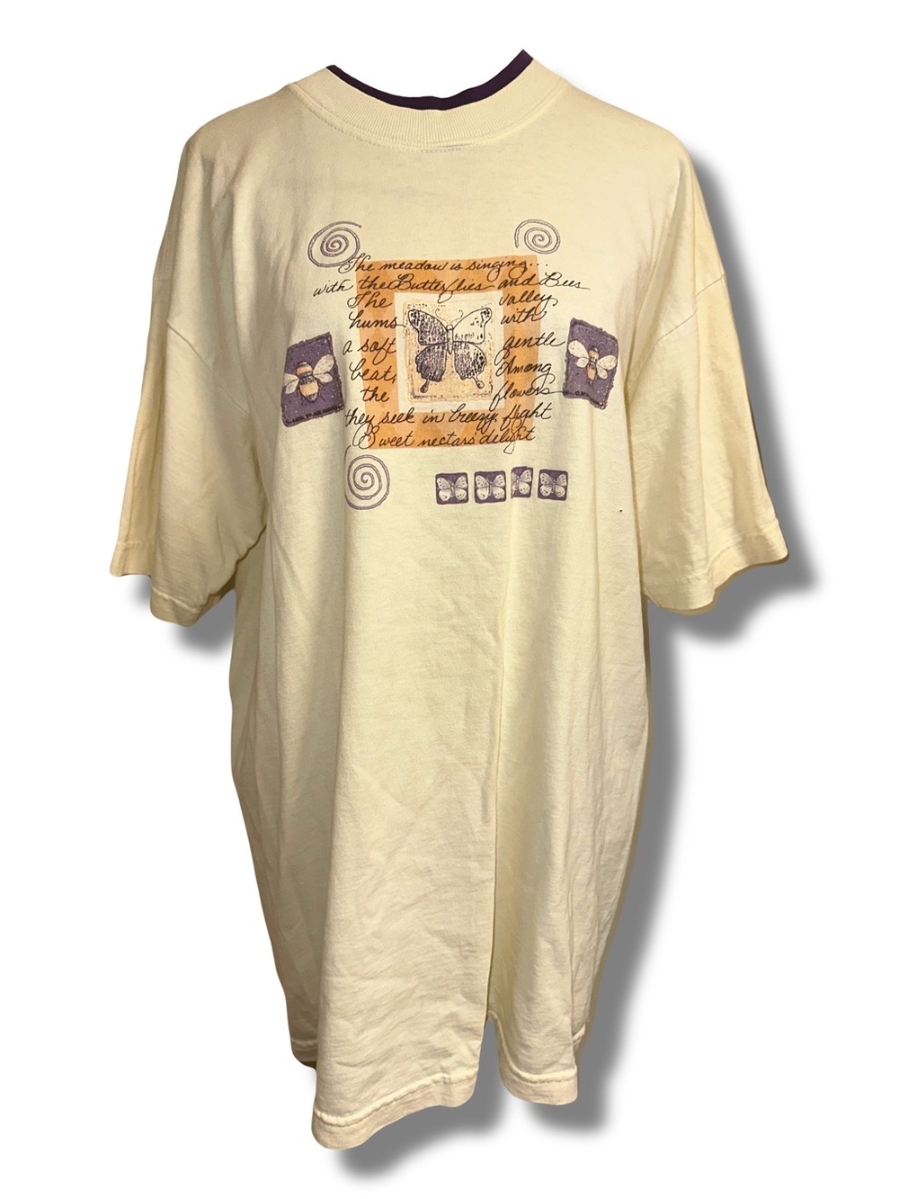 Vtg Whimsical Butterfly Tshirt